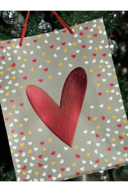 Large Heart Pattern Gift Bag