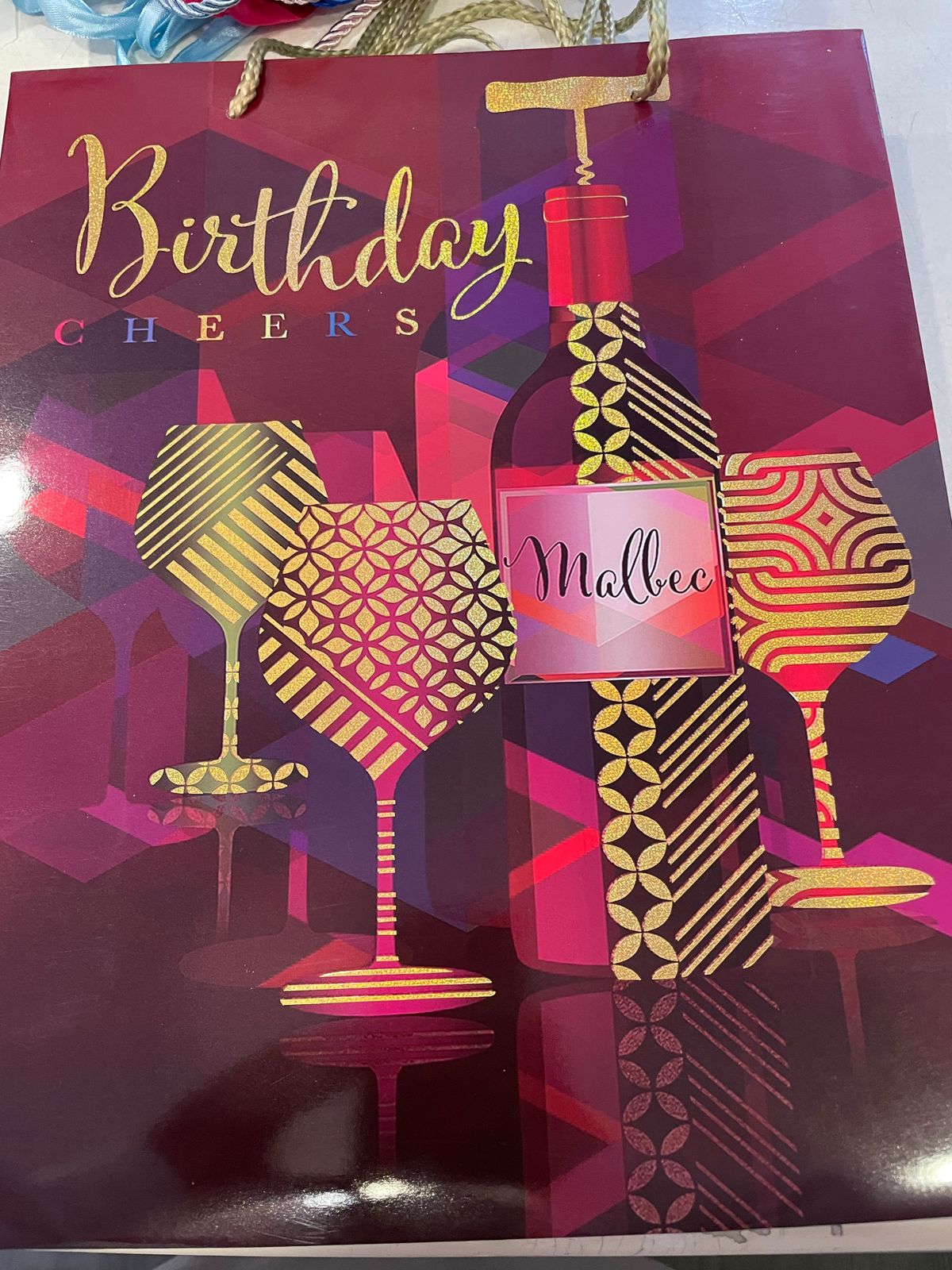 Pattern Medium Happy Birthday Gift Bag