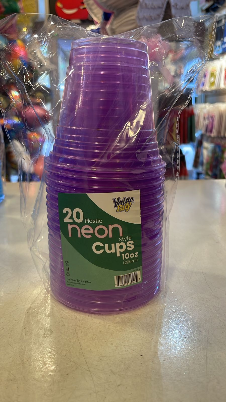 20 pc Neon Cups 10oz (assorted)
