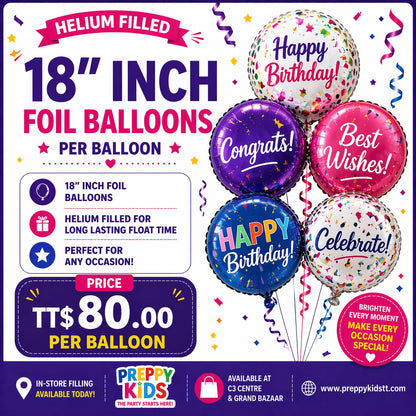 FILLING HELIUM GAS FOR BALLOONS INSTORE ONLY
