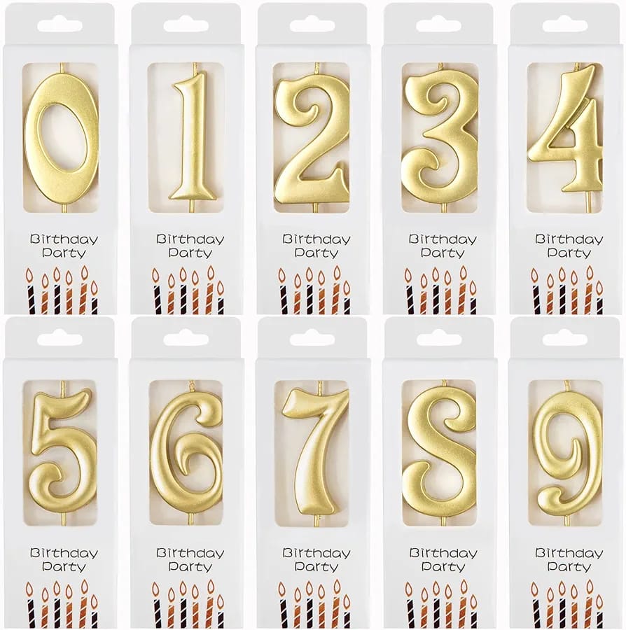 Zarcn GOLD CANDLES 0 TO 9