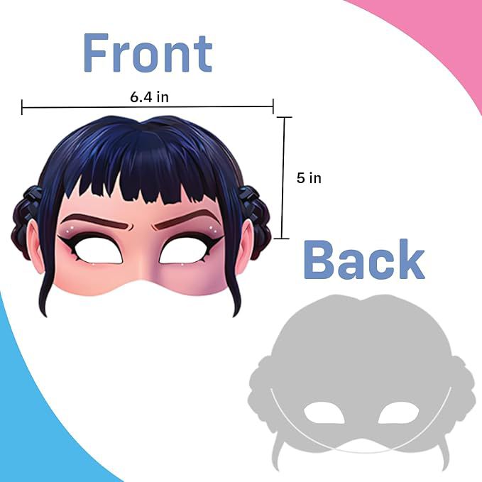 Kpop Demon Hunter Party Face Mask with String