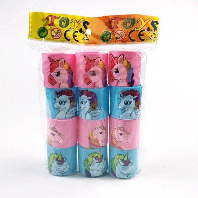 Elastic Ring Unicorn Magic 12 PCS Mini Kid Toys Slinkies Slinky