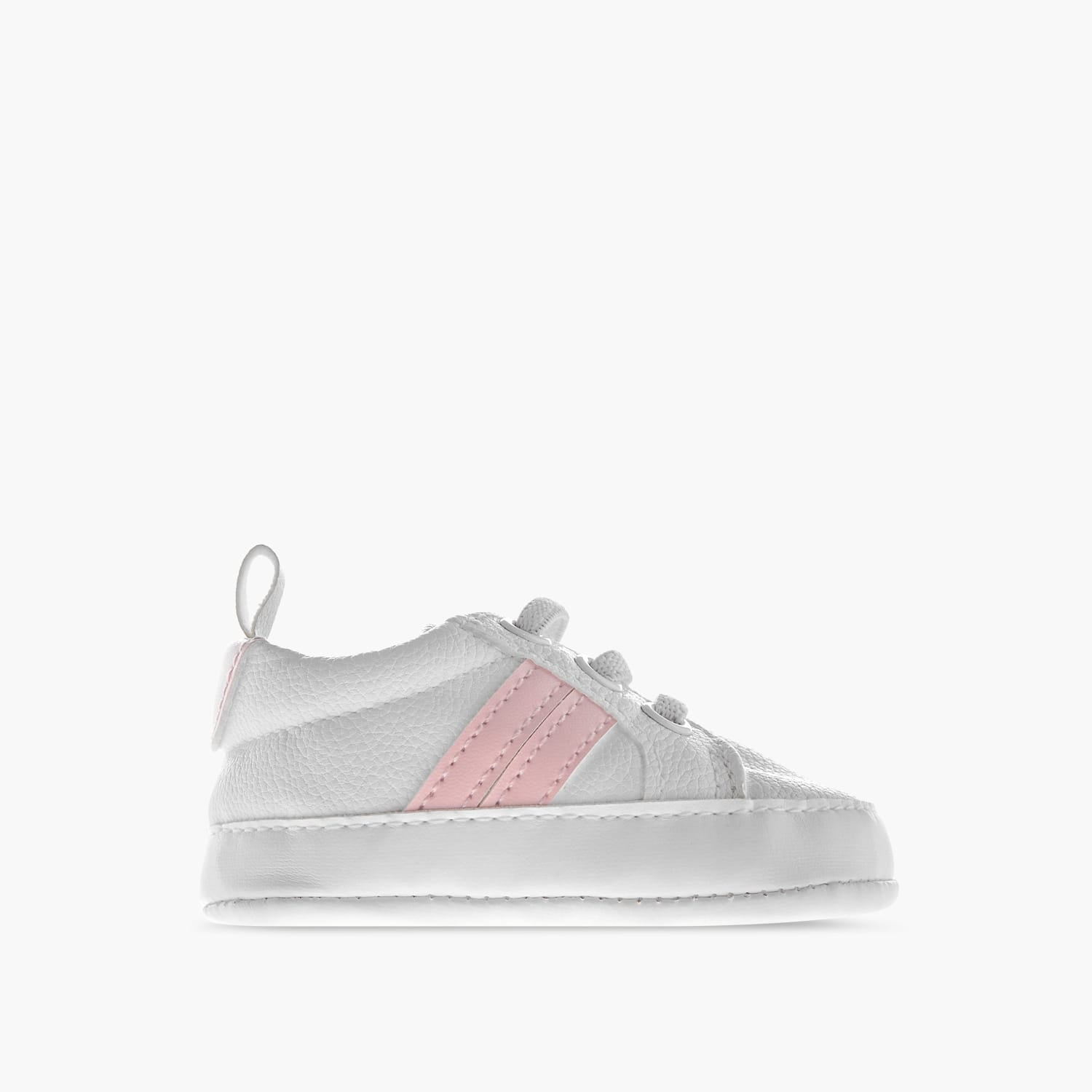 Juniors Pink and White Baby Sneakers