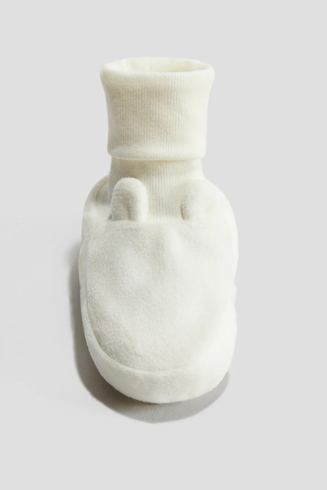 Tiny Tots Cream Plush Booties