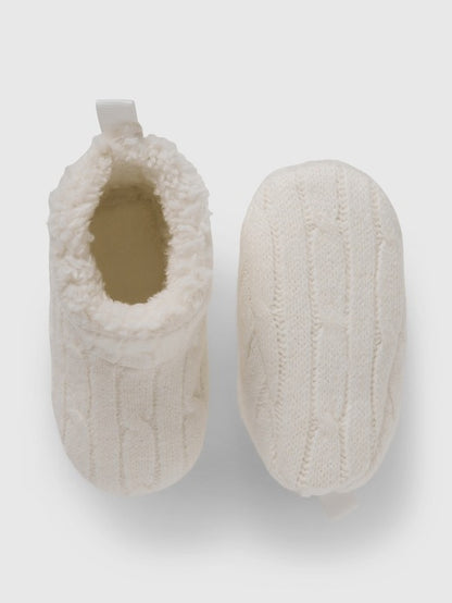 GAP Off White Knit Bootie