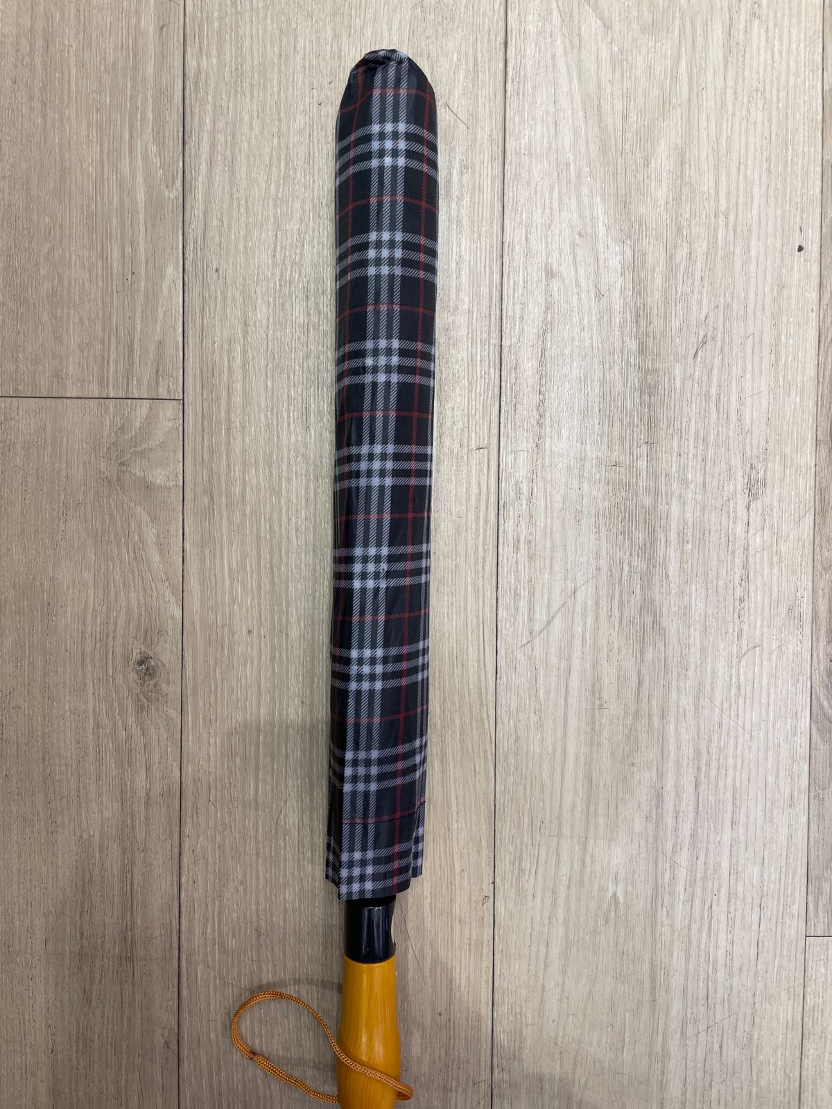 Large Plaid Umbrella