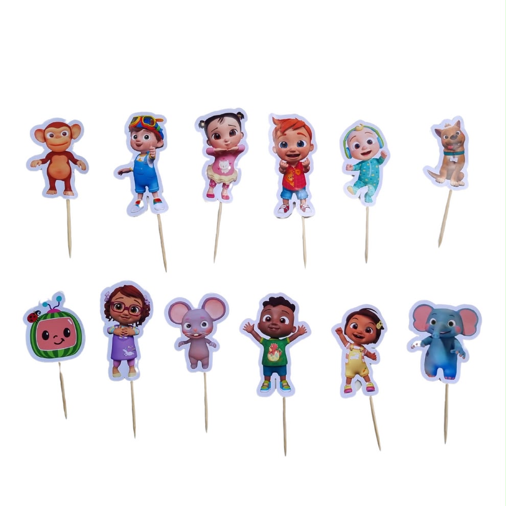 CocoMelon Cake and Cupcake Topper