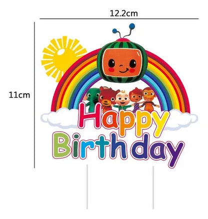 CocoMelon Cake and Cupcake Topper