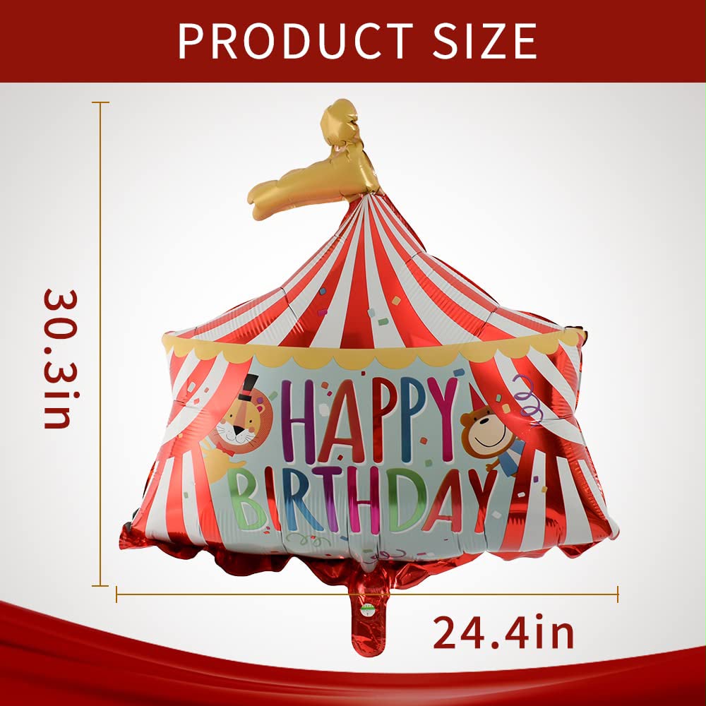 Circus Happy Birthday Foil Balloon