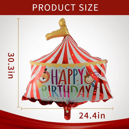 Circus Happy Birthday Foil Balloon