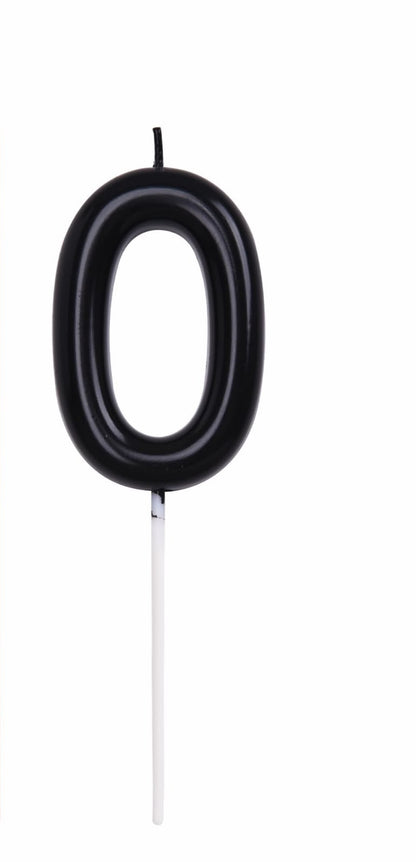 Black Number Candles 0-9