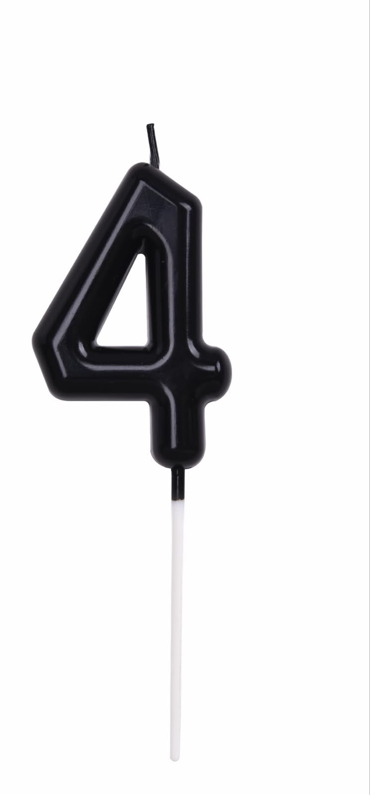 Black Number Candles 0-9