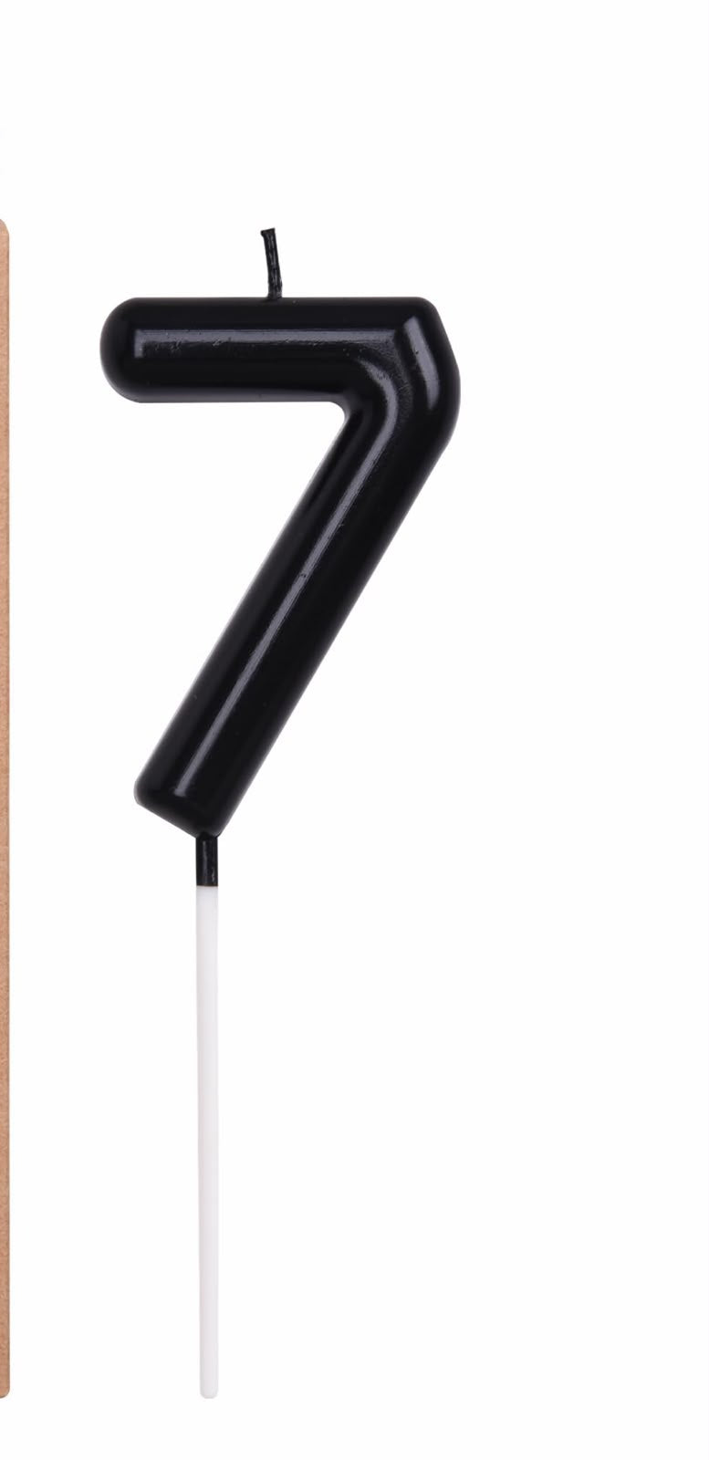 Black Number Candles 0-9