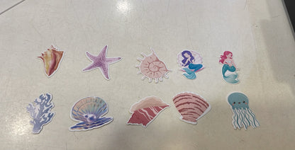 Mermaid Cake and Cupcake Toppers