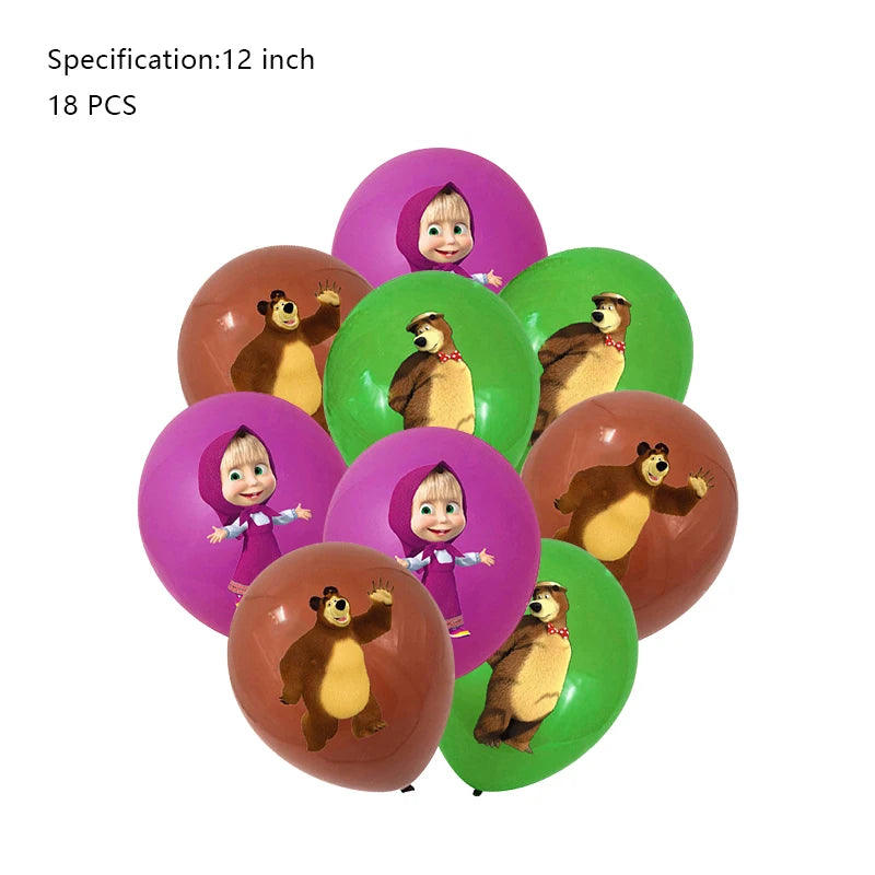 Masha and the Bear Ultimate Party Decoration Package
