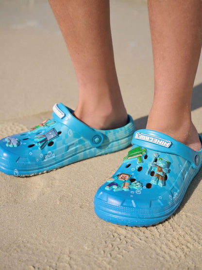 NEXT Minecraft Clogs Blue