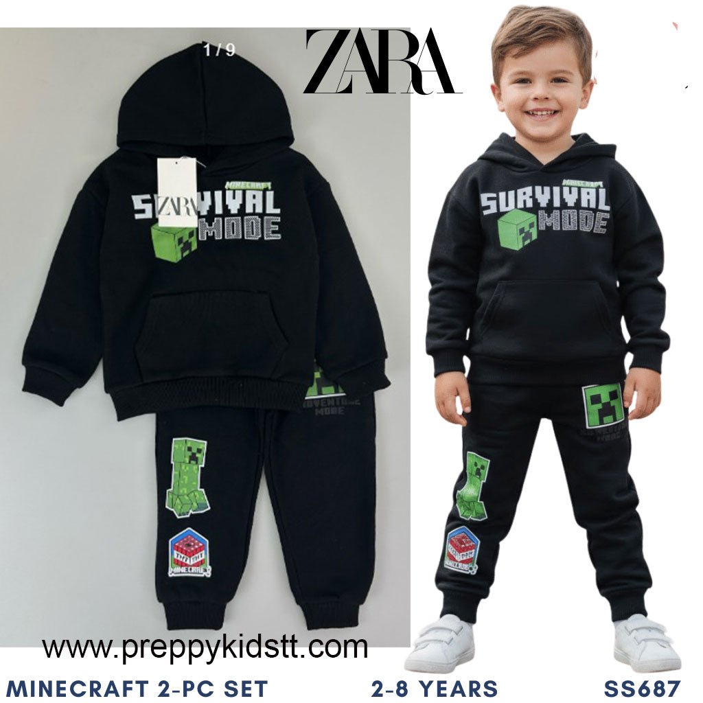 Zara Minecraft Survival Mode Tracksuit