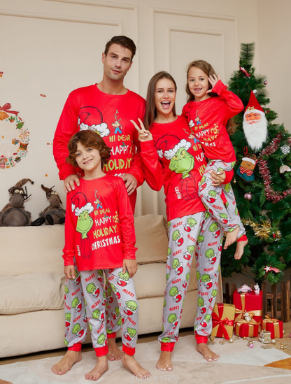 Grinch Christmas Family Pajamas Kids and Adults Pyjamas