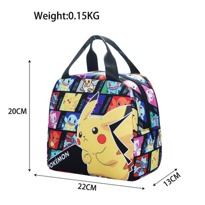 Double side print Marios Blocks Backpack set (3PC) (17 inch size)