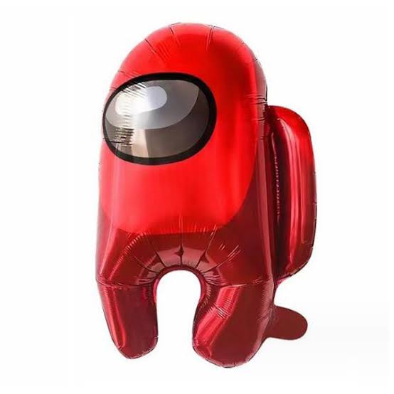 Among Us Red Space Man Foil Balloon