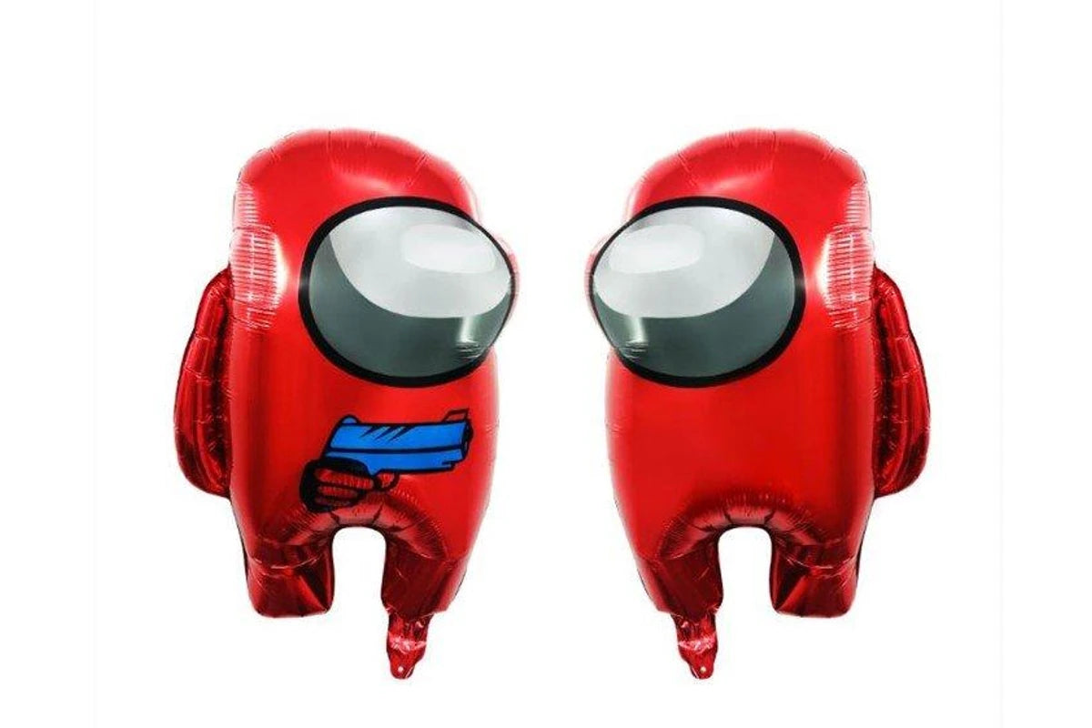Among Us Red Two Faced Space Man Foil Balloon