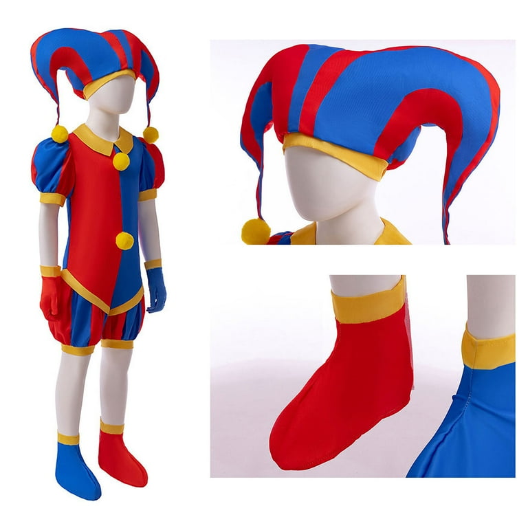 POMNI Amazing Digital Circus Costume cosplay outfit for Kids &amp; Teens , Adults