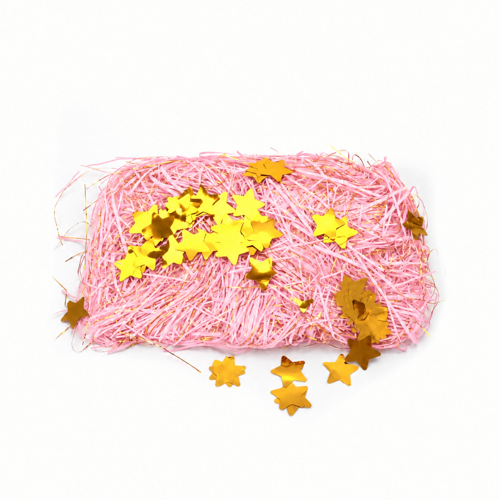 Shredded Paper With Gold Star