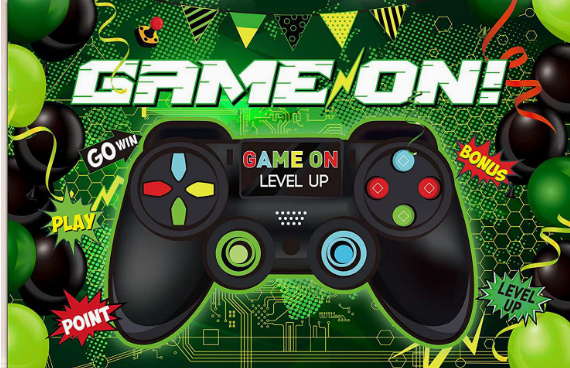 Game On Party Decorations Gamer Party Package PlayStation With Backdrop