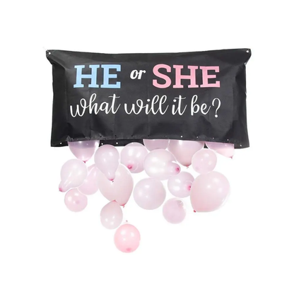 "He or She, What Will it Be?" Balloon Drop Bag