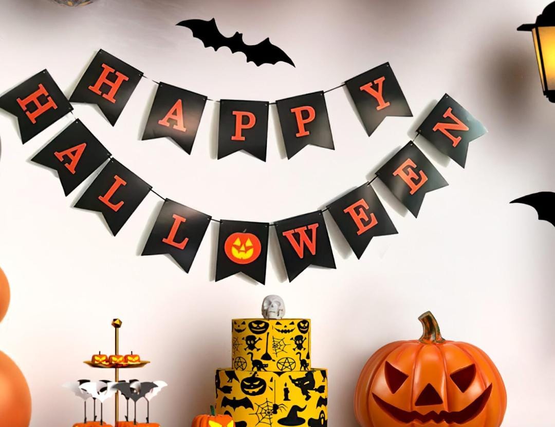 Happy Halloween Pumpkin Banner
