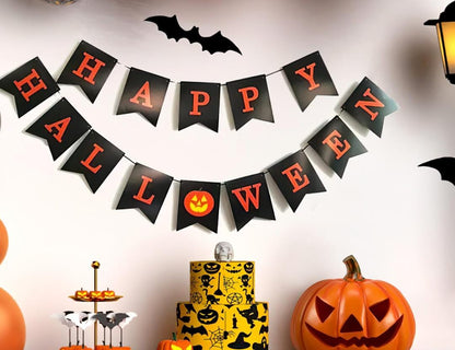 Happy Halloween Pumpkin Banner
