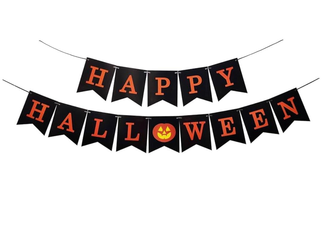 Happy Halloween Pumpkin Banner