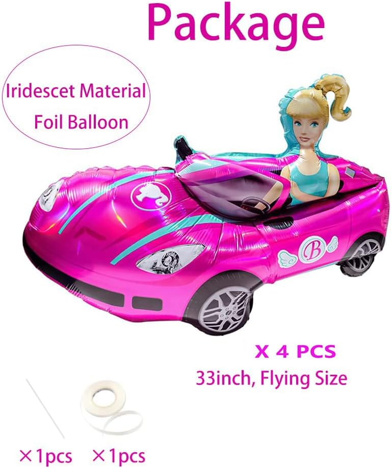 Barbie Car Foil Balloon