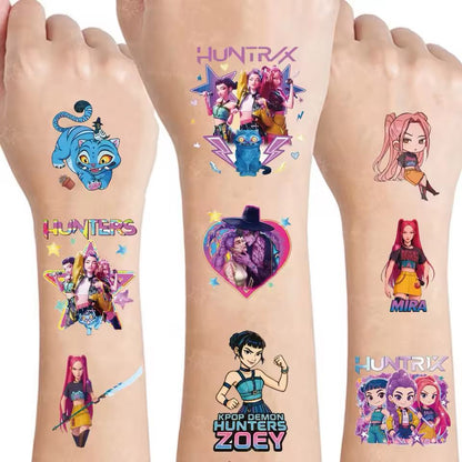 25pcs Kpop Demon Hunter Temporary Tattoos Stickers