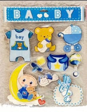 Baby Shower 3D Sticker Art- It&