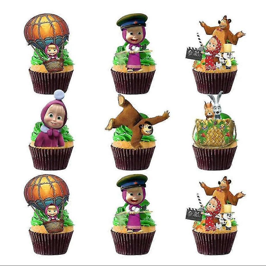 Masha and the Bear Party Decoration Package With Backdrop