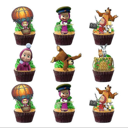 Masha and the Bear Party Decoration Package With Backdrop