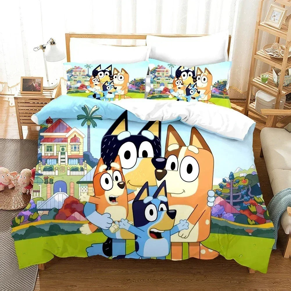 NO. 90 Bluey 3PC Comforter Set Bingo