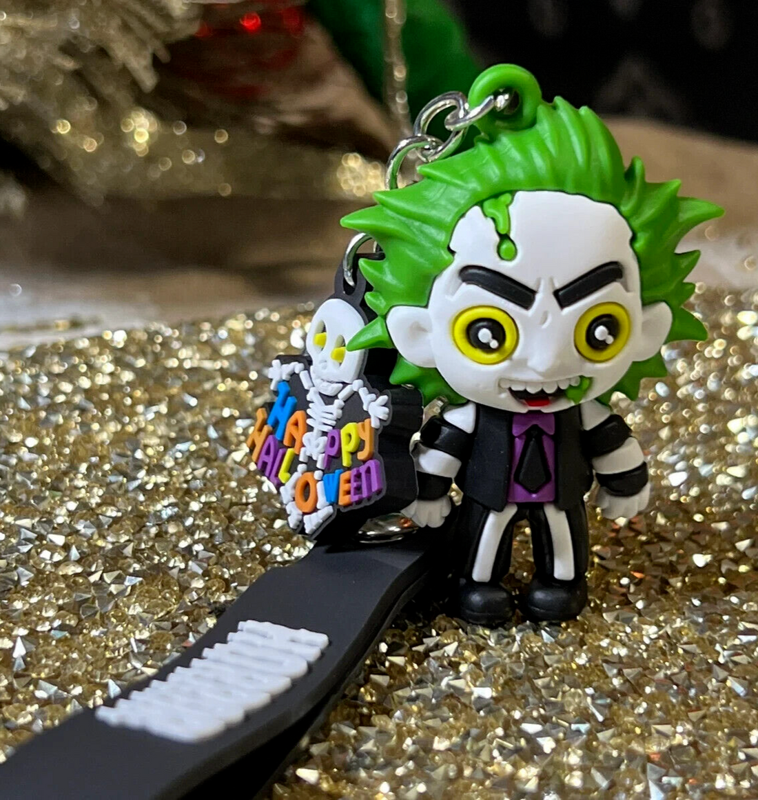 Beetlejuice Keychain