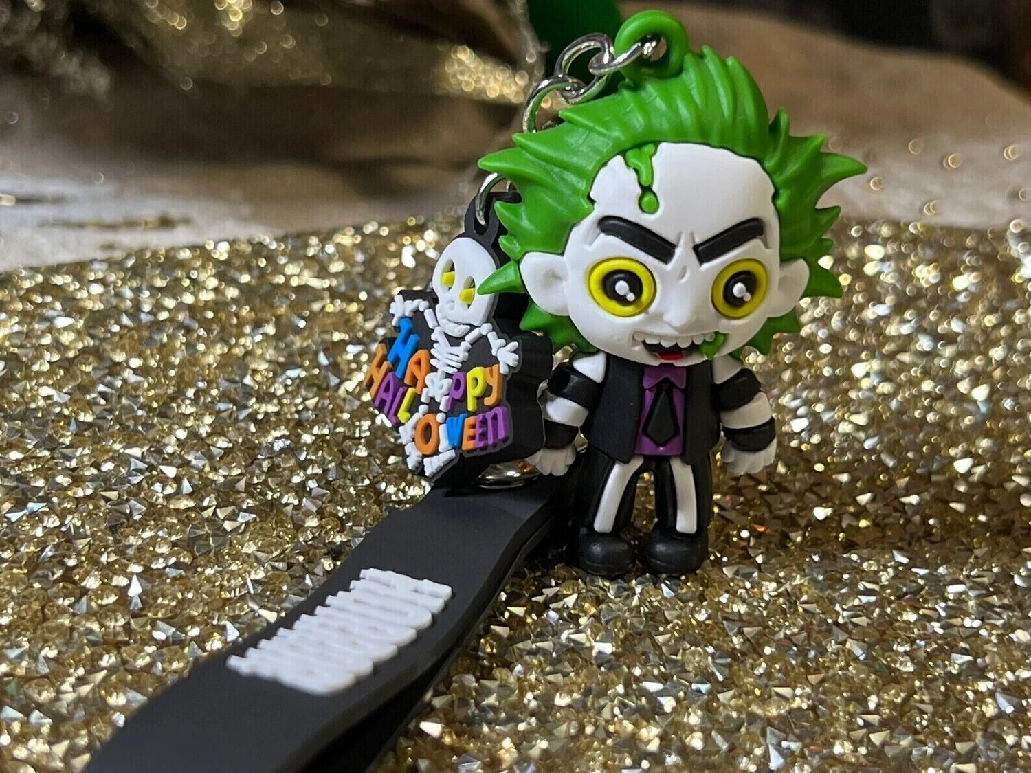 Beetlejuice Keychain