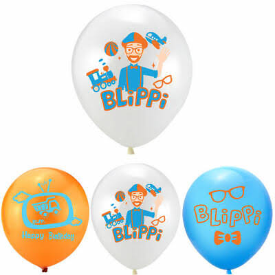 Blippi Party Decorations Package With Backdrop