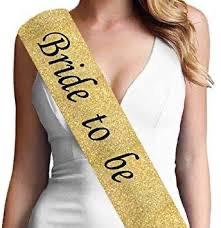 Glitter Gold Bride-To-Be Sash