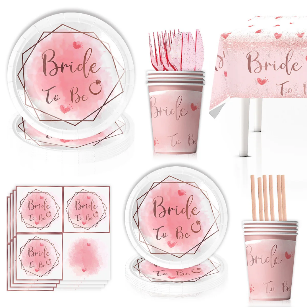Bride To Be Party Tableware Set