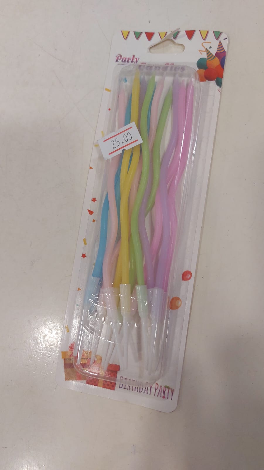 Swirl multi colour candles - Preppy Kids (Grand Bazaar)