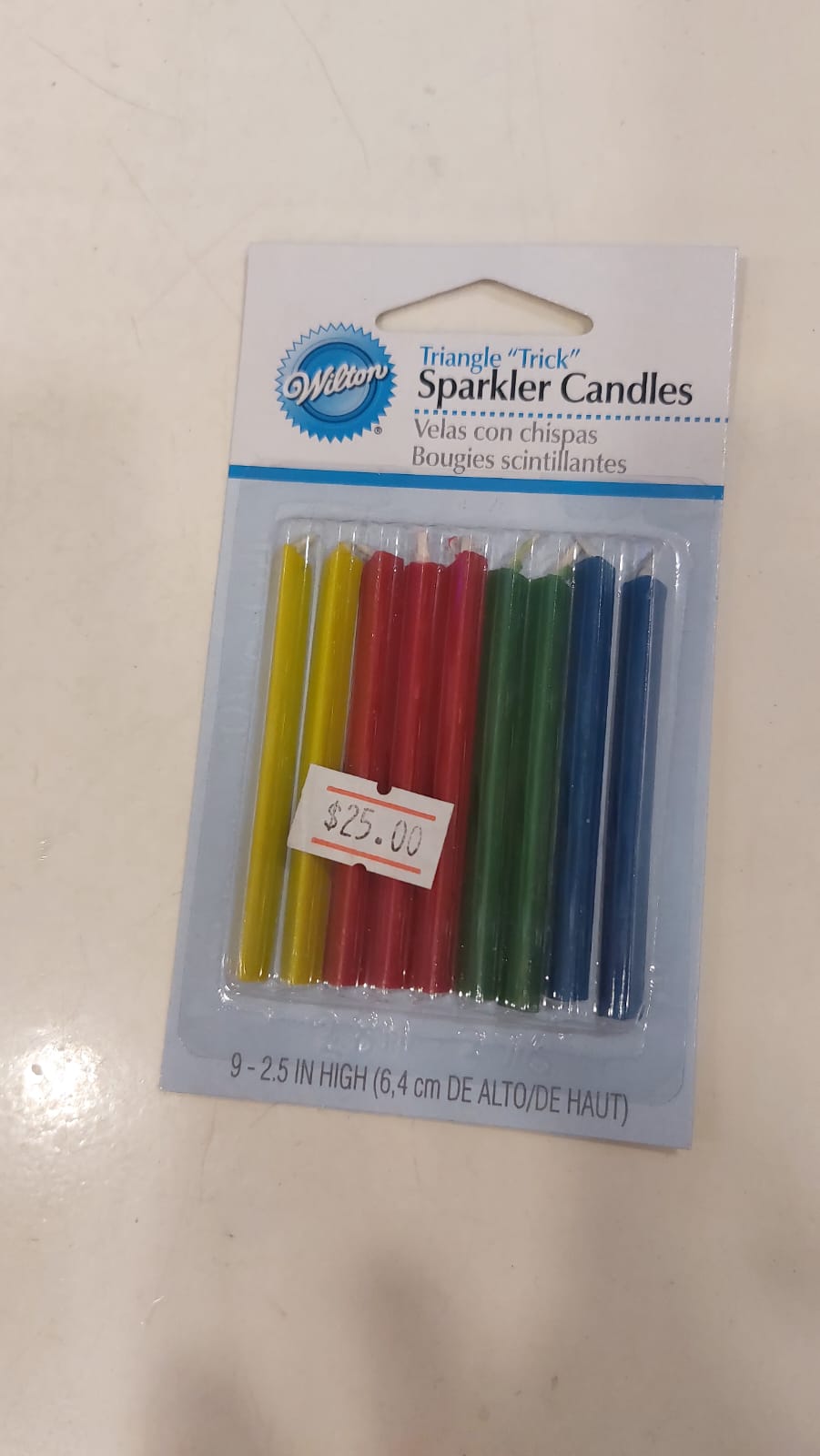 Sparkler candles (9pc)