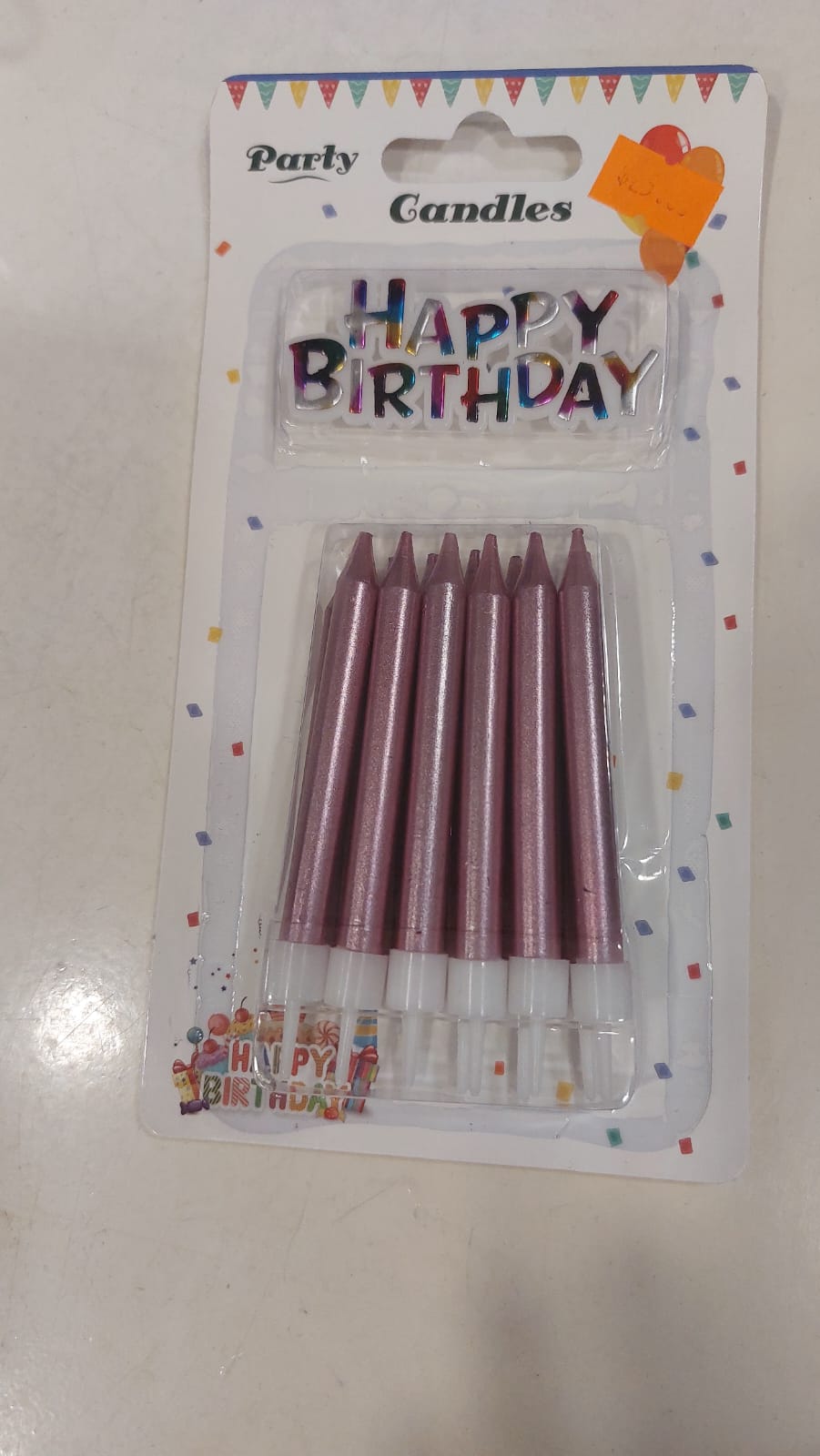 12pcs Rose Gold Party Candles - Preppy Kids (Grand Bazaar)