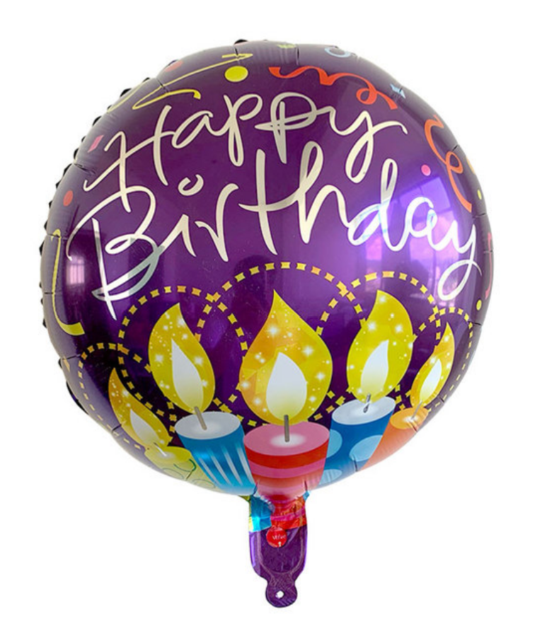 HBD Happy Birthday Foil Balloon 3  (18 inch) Candles lights candle