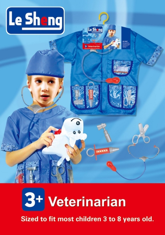 Veterinarian 2nd edition top outfit Cosplay Blue