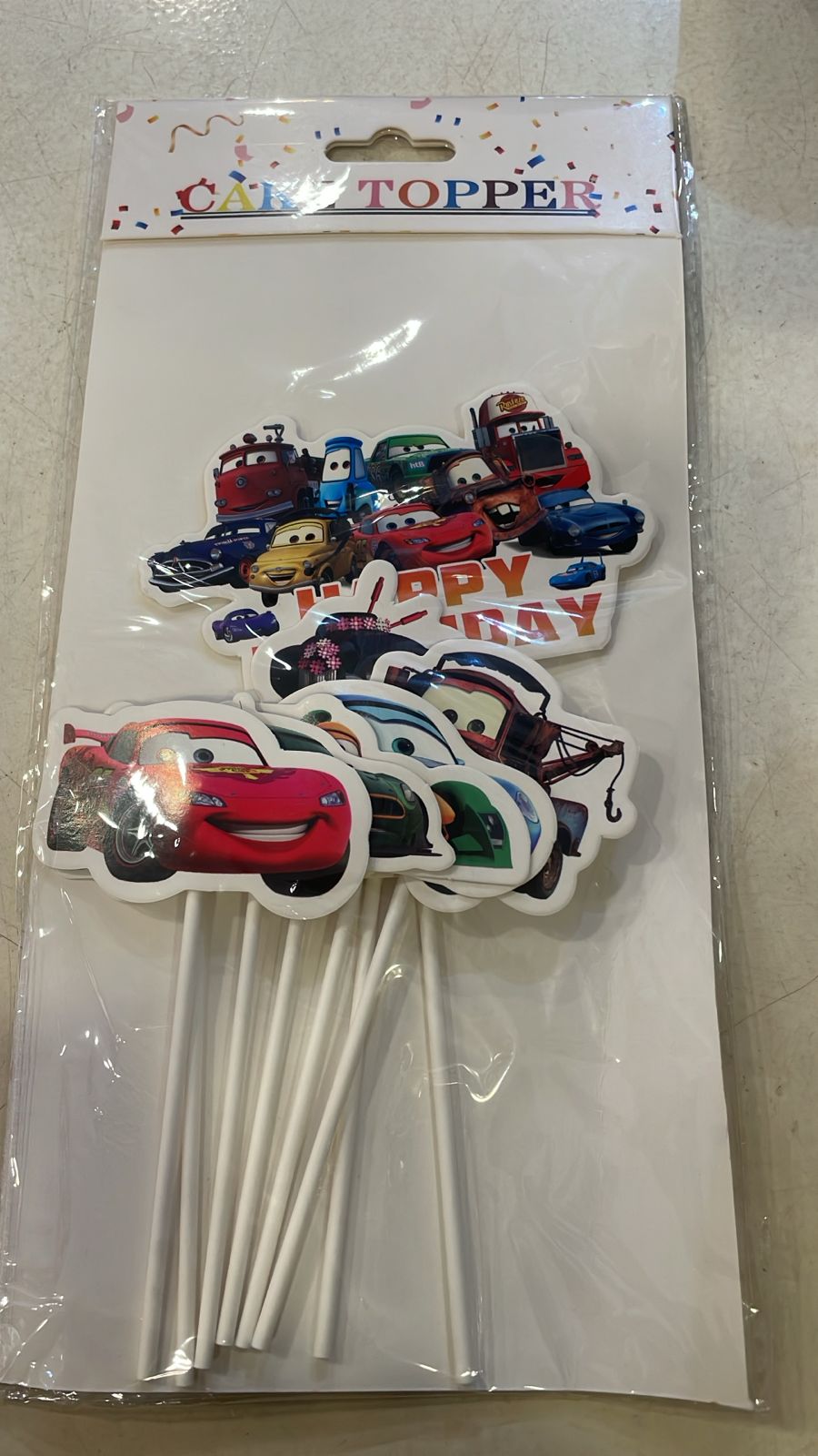 Cars Cake and Cupcake Topper